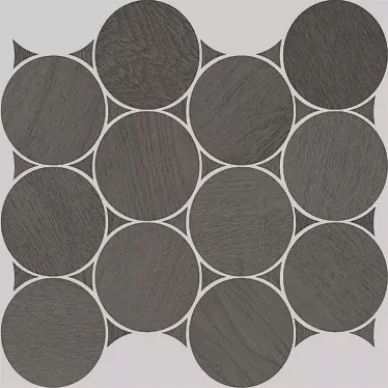 Nanoshiba Anthracite Natural Mosaico Circle 30.07x34.84 0