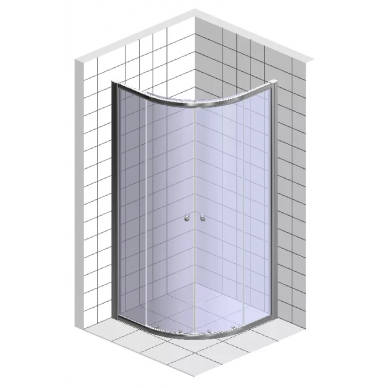 Душевой уголок Grossman Pragma (PR-100S) 100x100x200 см, серебро 5