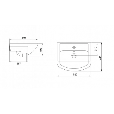 Комплект мебели для ванной Grossman Eco Line 