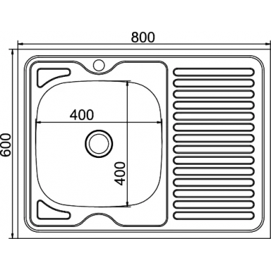 Мойка кухонная Mixline ML (527970) крыло справа 1