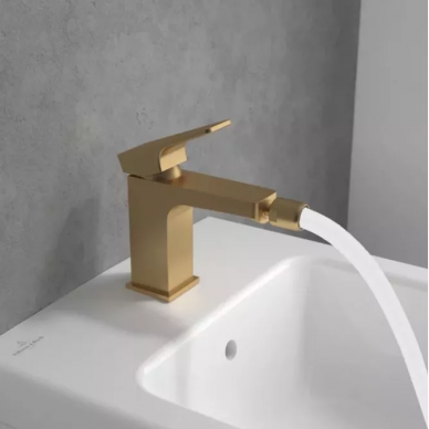 Смеситель для биде Villeroy & Boch Architectura Square (TVB12500100076) золотой сатинированный 6