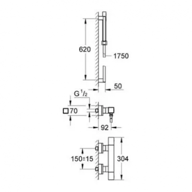 Термостат для душа Grohe Grohtherm (34492000) 5