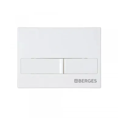 Инсталляция Berges Novum 525 + Floe Rimless + кнопка L1 (белая) в комплекте с унитазом (белый), безободковый, с сидением микролифт 6