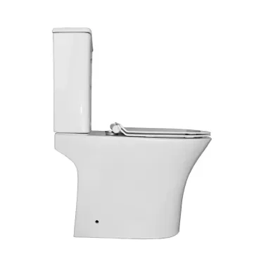 Унитаз напольный Azario Fretta Round (AZ-1217 + AZ-1216-G) (с механизмом Geberit) безободковый с сидением микролифт 6