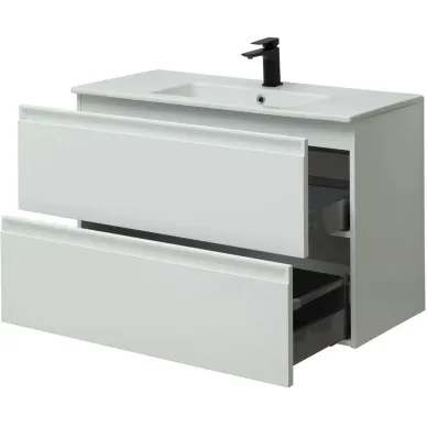 Тумба с раковиной Allen Brau Eclipse 101 1.E1003.WM 2.0 белый матовый 5
