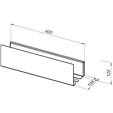 Полочка Aquanet Магнум Н 341537 40 см, белая матовая 5