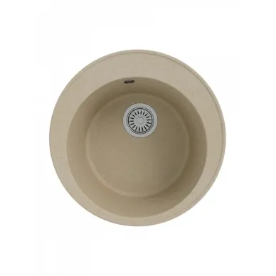 Мойка для кухни Teymi Lina Smart T120106 D48 круглая бежевая матовая 7