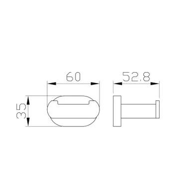 Крючок Wonzon & Woghand First WW-8425-LG глянцевое золото 1