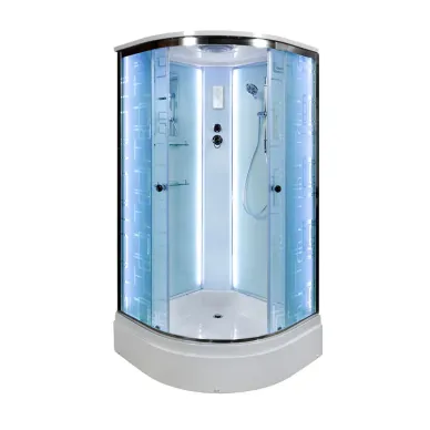 Душевая кабина DTO EM EM2790LED 90x90x220 см, с электрикой и LED подсветкой 1