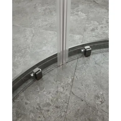 Душевой уголок Cezares Molveno MOLVENO-R-22-100+20-C-GM-IV 120x120 профиль оружейная сталь/стекло прозрачное 4