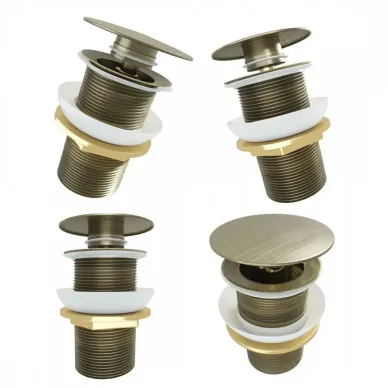 Сливной набор для раковины Teymi Solli T140207 без перелива, click-clack, бронза матовая 10