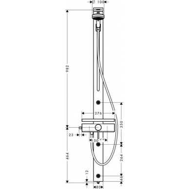 Душевая панель Hansgrohe Croma 100 (27105000) 1