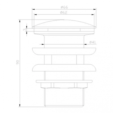 Сливной набор для раковины Lemark Jasmine (LM6680B) (бронза) 1