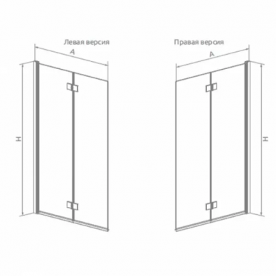 Шторка для ванной Radaway Fuenta (208210-01L) (100 см) (L) 1