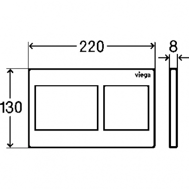Смывная клавиша Viega Prevista Visign for Style (773250) белый 1