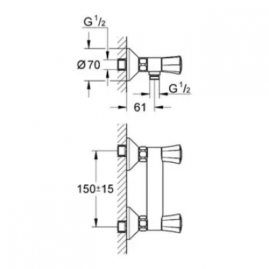Смеситель для душа Grohe Costa L (26330001) 1
