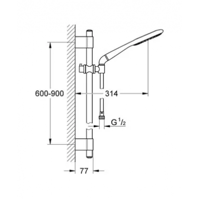 Душевой гарнитур Grohe Rainshower Icon (27277001) 1