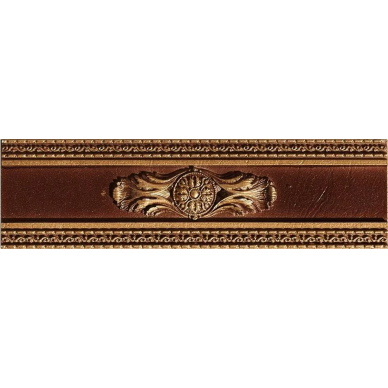 Velvet Marron Cenefa Circle 7.5x25 0