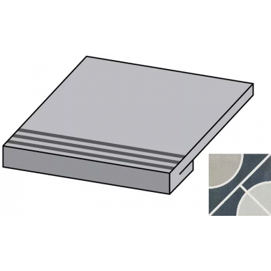 Encaustic Circle Dec Lap Gradone Rec-30 29.75x29.75 0