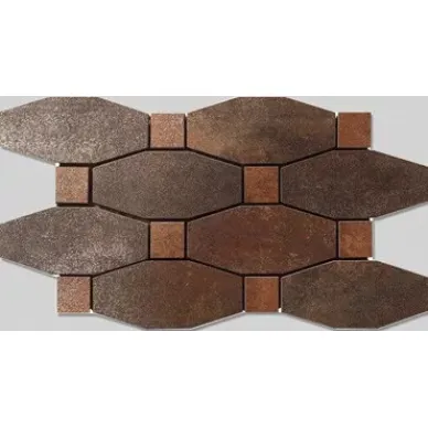 Metal Titanium Lappato Mosaico Blend 13.8x25.75 0