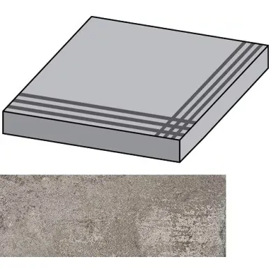 A.Mano Grey Natural Gradone Rec Ang 29.75x29.75 0