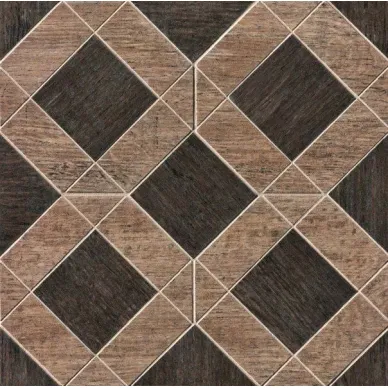 1035340 MOSAICO INTARCIO BARRIQUE NERO-CASTAGNO 30.4x30.4 0