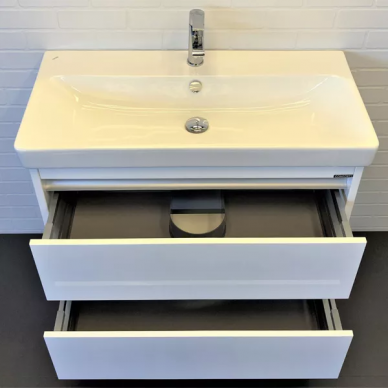 Тумба для ванной Comforty Дублин 89 (90x67.5x45 см), белая 5
