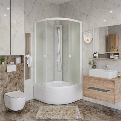 Душевая кабина Niagara Promo (P90/40/MT/BK) 90х90х195, без крыши 5
