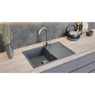 Мойка кухонная Ulgran Quartz Prima 750-07 Уголь 2