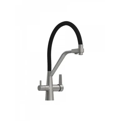 Смеситель для кухни Teymi Solli T10272 сатин/чёрный 10