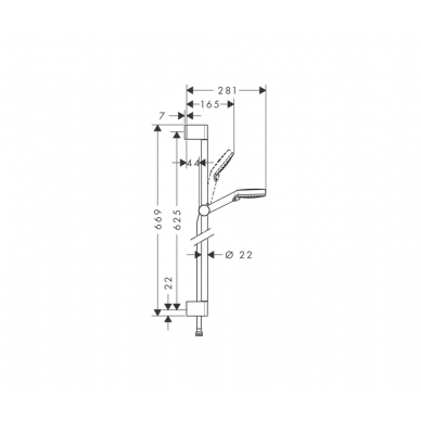 Набор для душа Hansgrohe Logis E (SetLogisE70B) 1