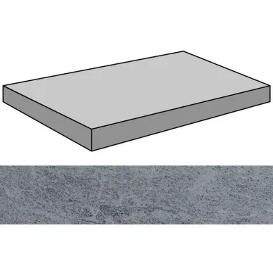 Burlington Grey Lappato Gradone Rec Ang 44.63x89.46 0
