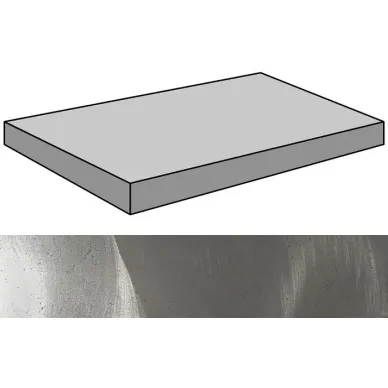 Inox Silver Graffiato Gradone Rec Ang 29.75x59.55 0