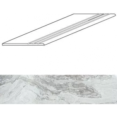 Ступень с насечками MISTO GREY FULL LAPPATO 300x1200 0