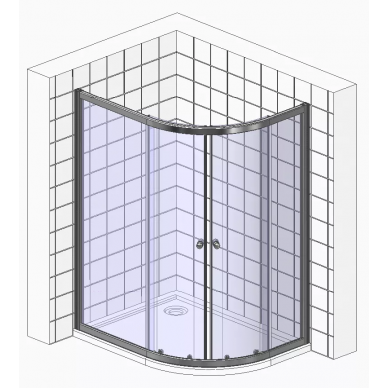 Душевой уголок Grossman Pragma (PR-120SR) 120x80x200 см, серебро, правый 6
