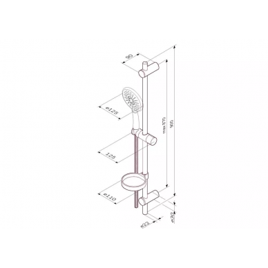 Душевой гарнитур AM.PM Bliss L (F0153164) 1