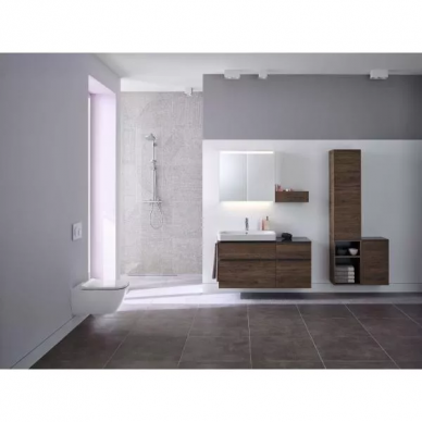 Чаша подвесного унитаза Geberit Smyle Square Rimfree (500.683.00.2), закрытая форма, микролифт 11