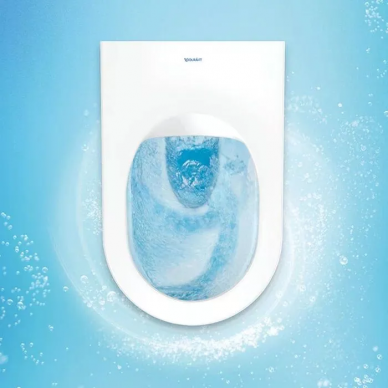 Чаша подвесного унитаза Duravit D-Neo (45770900A1) безободковый, с микролифтом 8