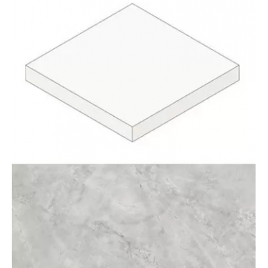 AGI6 Marvel Grey Cloud Scalino Angolare 33 Matt 33x33 0