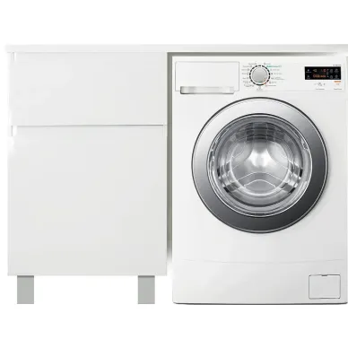 Тумба с раковиной Эстет Dallas Luxe 110 L (ФР-00001965) (левая) 2 ящика, белая 6