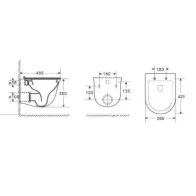 Инсталляция Welt Wasser AMBERG 404 + MERZBACH 002 MT-BL + Amberg RD-WT в комплекте с напольным унитазом, безободковый, с сидением микролифт 5