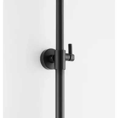 Душевая система Arrow AG3311BCP с изливом, чёрная матовая 6