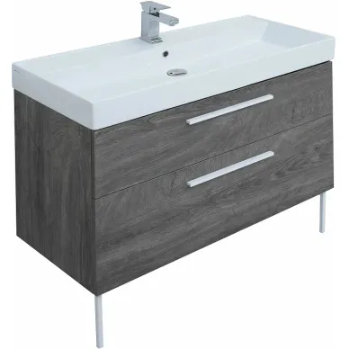 Тумба для ванной Aquanet Nova 249923 Slim Synergy, 100 см, дуб рошелье 5