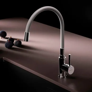 Смеситель для кухни AM.PM X-Joy S F85B07605 с гибким изливом, серый/хром 7