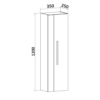 Пенал Runo Вудлайн 35 00-00001012 универсальный подвесной 4