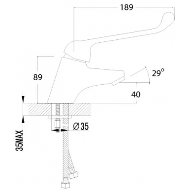 Смеситель для раковины Lemark Project (LM4606C) 1