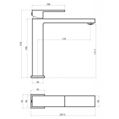 Смеситель для раковины BelBagno Magna (MAG-LMC-CRM) 1