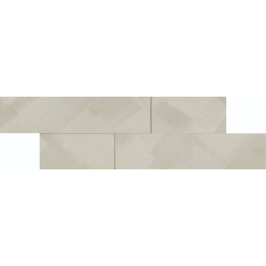 Aluminum White Spazzolato Mosaico Brick 19x58.5 0