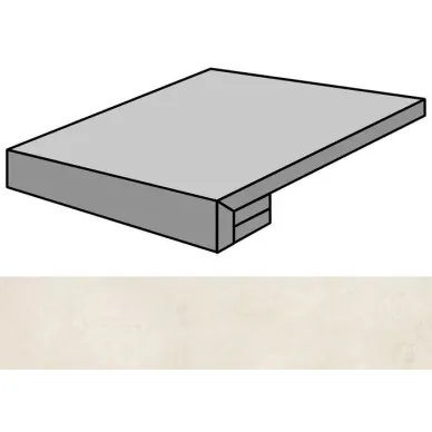Evolution White Lappato Gradone Rec-60 59.55x59.55 0