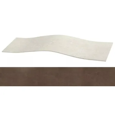 Microcement Brown Lappato Curve 29.67x118.8 0